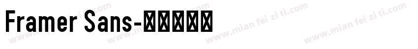 Framer Sans字体转换